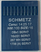 Иглы DB х 1 № 100 SERV 7 SCHMETZ